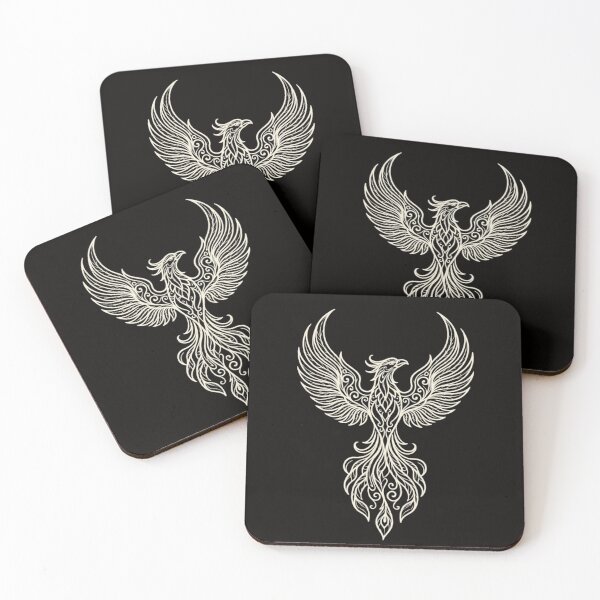 Item preview, Ornate Phoenix Fine Line Celtic Art designed and sold by GiggleInkTees.