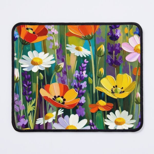 Item preview, Colorful Wildflowers Field Bouquet designed and sold by IntelliMindDesigns.