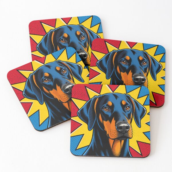Item preview, Doberman Pop Art Stickers designed and sold by Peter Kaul.