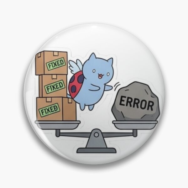 Item preview, Funny Programmer Gift Fixed vs Error Cat Kawaii Developer Humor Shirt designed and sold by Dev Mode.
