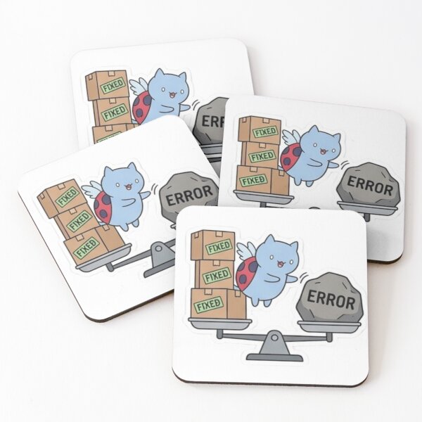 Item preview, Funny Programmer Gift Fixed vs Error Cat Kawaii Developer Humor Shirt designed and sold by Dev Mode.