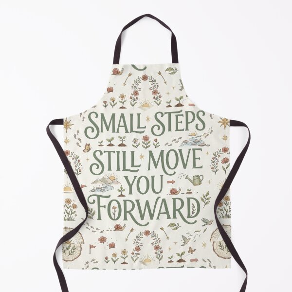 Item preview, Small Steps Still Move You Forward – Inspirational Wellness Pattern designed and sold by OpenDreamArts.