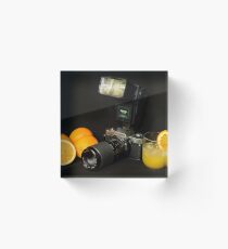 Olympus and the Oranges Acrylic Block