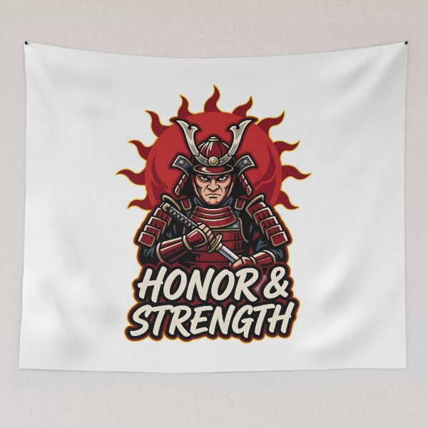 Item preview, Honor Strength Vintage Japanese Samurai designed and sold by Mr Lee.
