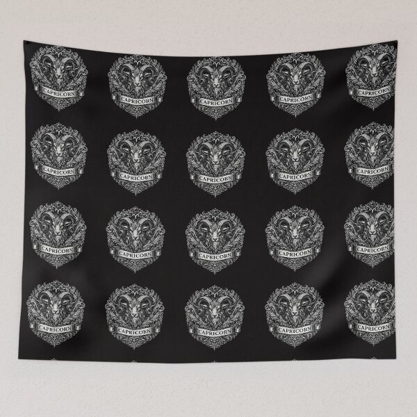 Item preview, Vintage Tattoo Capricorn Zodiac Sign designed and sold by Angelle55.