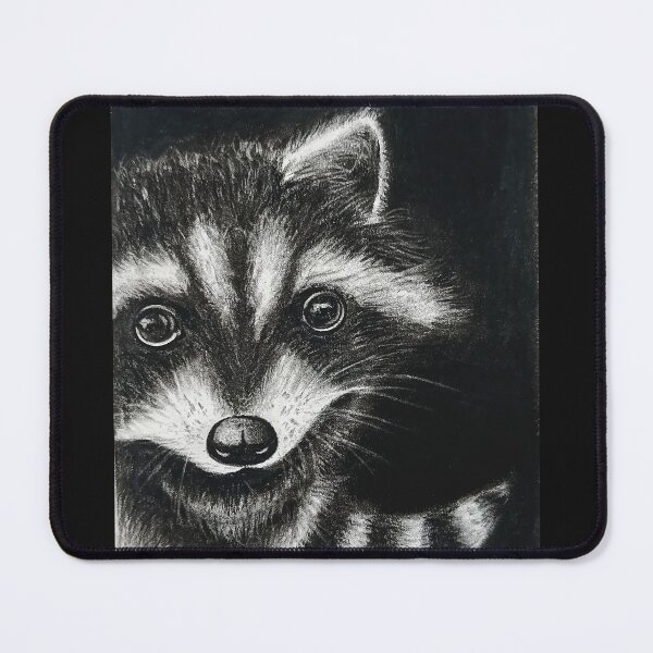 Item preview, Inquisitive Eyes | Raccoon | Charcoal Art designed and sold by colorcodedmess.
