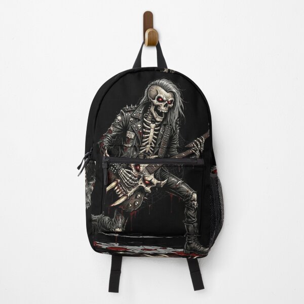 Item preview, Skeleton Rocker Leather Blood Guitar Solo — Dark Art designed and sold by David Mateo ArtWorks.