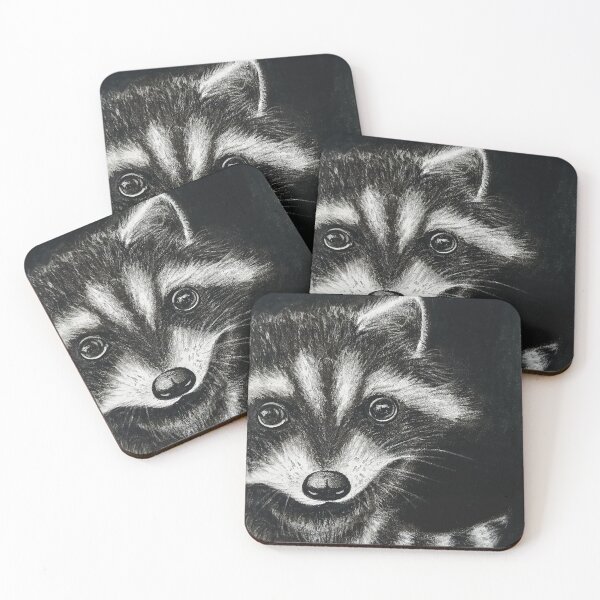 Item preview, Inquisitive Eyes | Raccoon | Charcoal Art designed and sold by colorcodedmess.