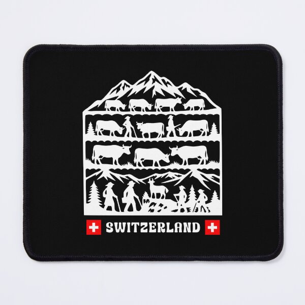 Item preview, Swiss Papercut folk art cows coming down from the Alps designed and sold by AntiqueImages.