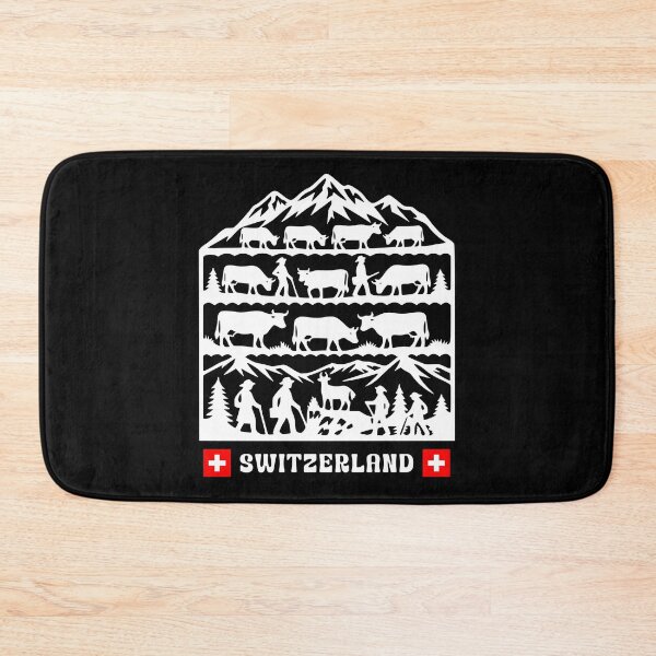 Item preview, Swiss Papercut folk art cows coming down from the Alps designed and sold by AntiqueImages.