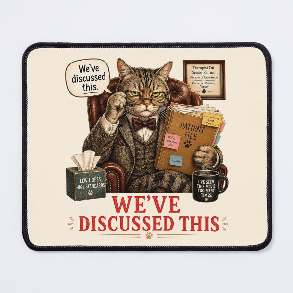 Item preview, Funny Therapist Cat Gift Sarcastic Psychology Humor designed and sold by Gentlestate.