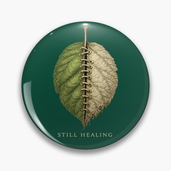 Item preview, Still Healing – Nature Recovery & Environmental Awareness Leaf Design designed and sold by OrbitOfMind.