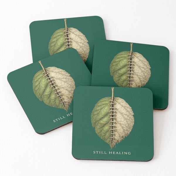 Item preview, Still Healing – Nature Recovery & Environmental Awareness Leaf Design designed and sold by OrbitOfMind.