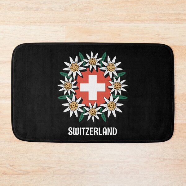 Item preview, Swiss Edelweiss Flag Switzerland Alpine Tradition designed and sold by AntiqueImages.