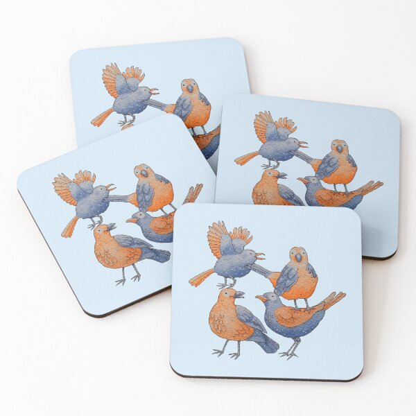Item preview, Four Calling Birds designed and sold by VicEllisArt.