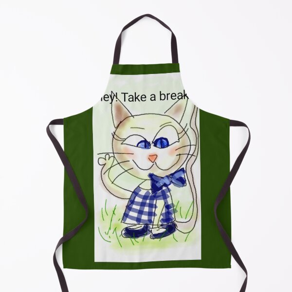Item preview, Cute whimsical anime kitten with blue bow quote designed and sold by Shukasya-Arts.