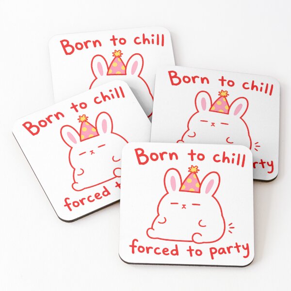 Item preview, Born To Chill Party Bunny designed and sold by ChocoMellowCo.