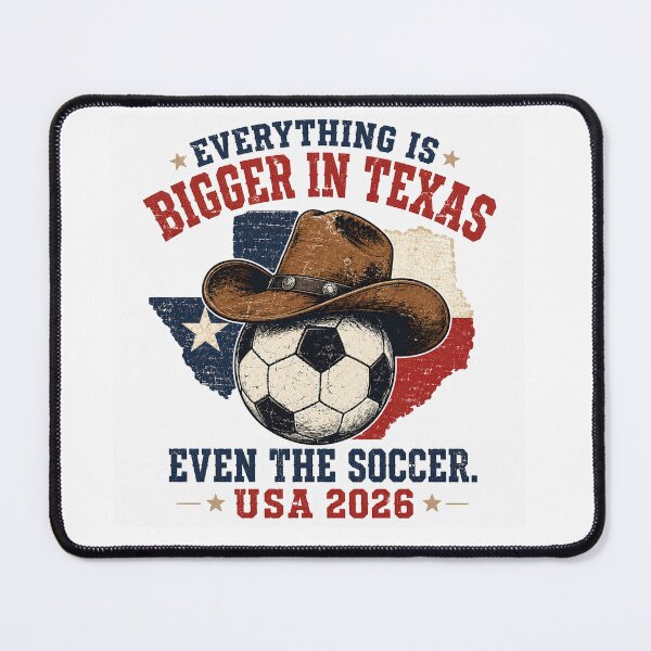 Item preview, Texas Soccer Cowboy – Vintage World Cup 2026 Western Football Graphic T-Shirt designed and sold by PatysArt.