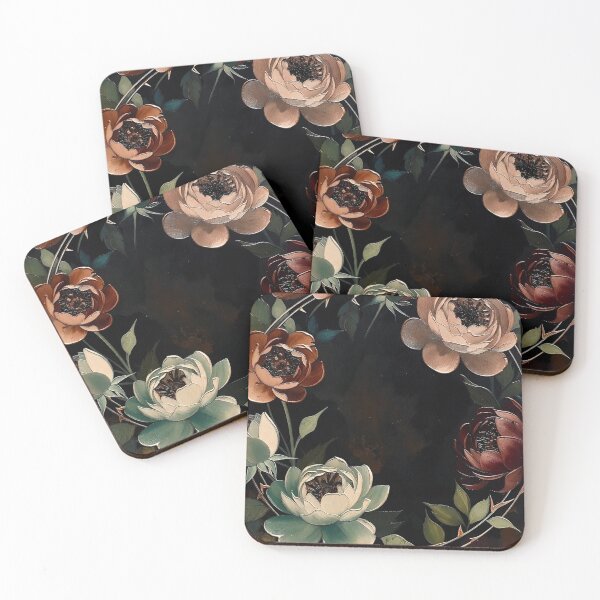 Item preview, Moody Rose Floral Wall Art designed and sold by IntelliMindDesigns.
