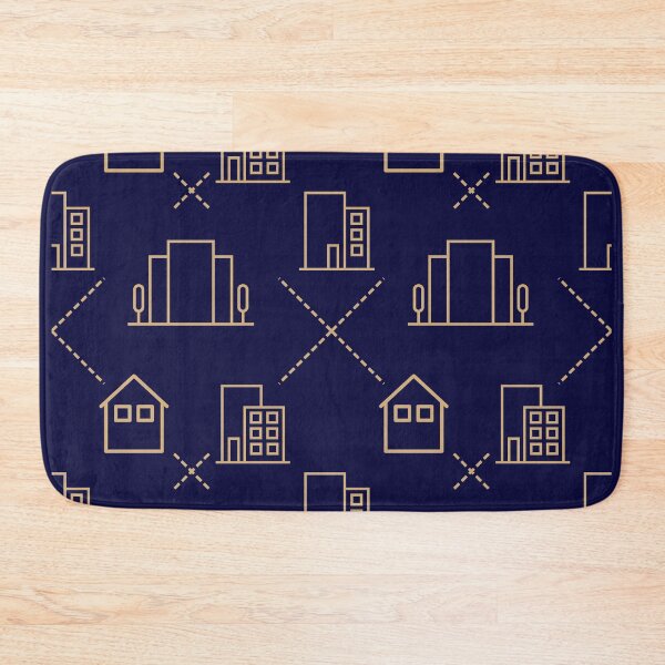 Item preview, Real estate and city buildings seamless pattern in minimal line art style designed and sold by Longsilp.