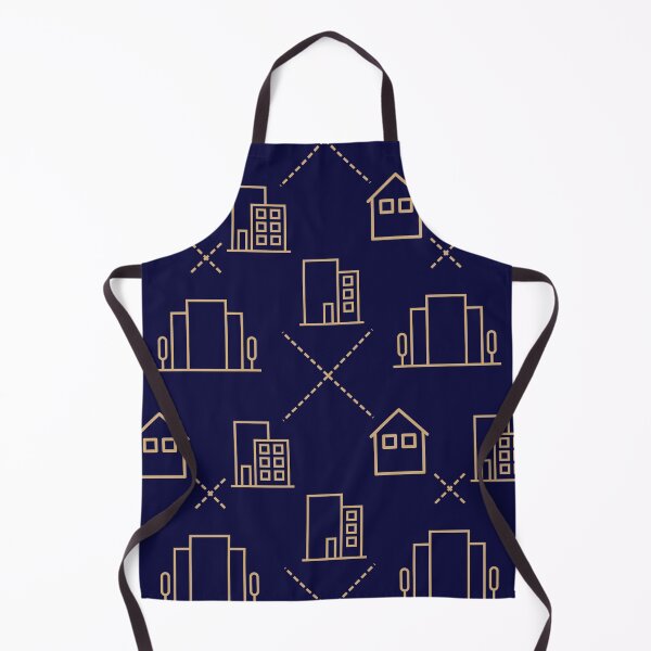 Item preview, Real estate and city buildings seamless pattern in minimal line art style designed and sold by Longsilp.