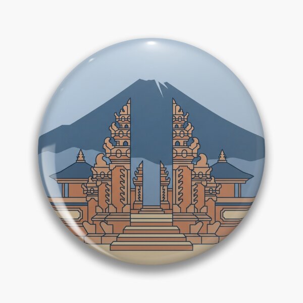 Item preview, Minimalist Bali Temple Candi Bentar Art designed and sold by DuckOddity.