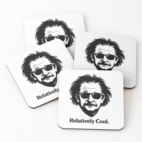 Item preview, Relatively Cool - Funny Albert Einstein Physics Pun Science Gift designed and sold by ThoughtPalette.