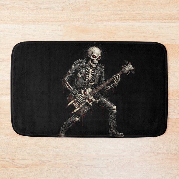 Item preview, Punk Skeleton Guitarist Studded Jacket — Concert Dark Art designed and sold by David Mateo ArtWorks.