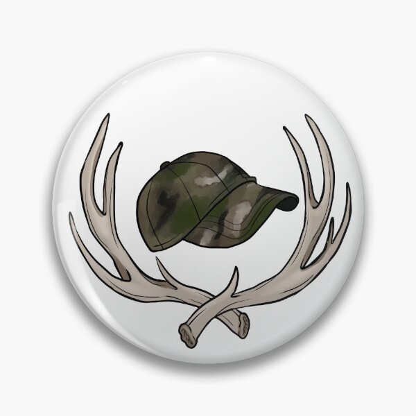 Item preview, Camo crossed antlers designed and sold by Wolfwithteeth.