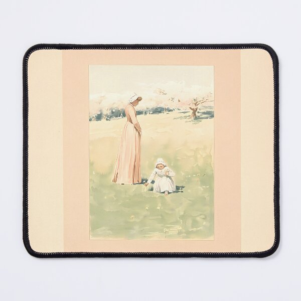 Item preview, Mother and Child Picking Flowers | Botanical Art designed and sold by GammaRay.