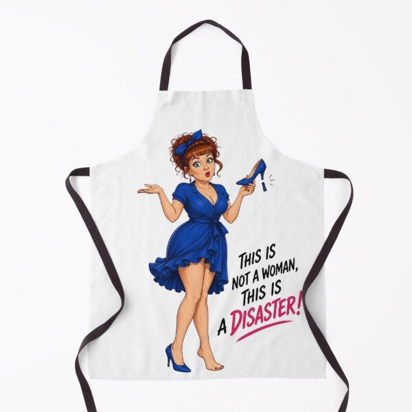 Item preview, This Is A Disaster Funny Pinup Woman designed and sold by POTOTSKA.