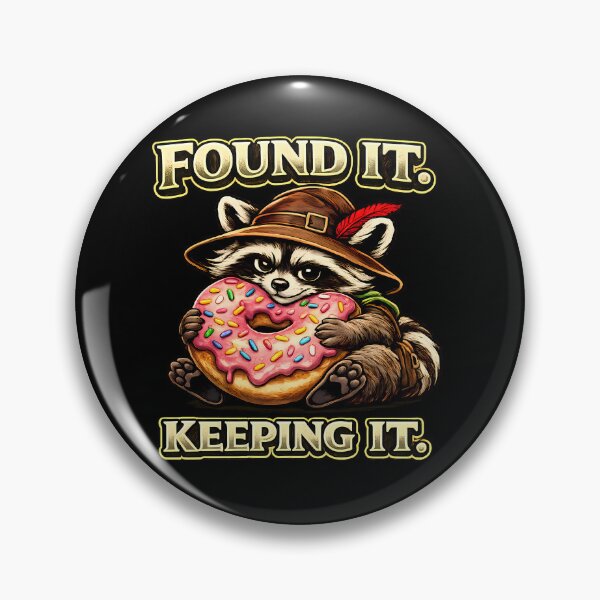 Item preview, Found It Keeping It Funny Raccoon Donut Lover Vintage Graphic T-Shirt  Main Tag: designed and sold by clockedoutwearshop.