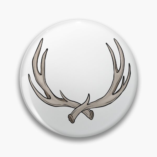 Item preview, Crossed antlers designed and sold by Wolfwithteeth.