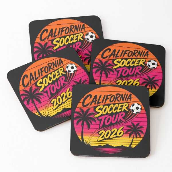 Item preview, California Soccer Tour 2026 – Retro Sunset Soccer Fan Vintage Design designed and sold by PatysArt.
