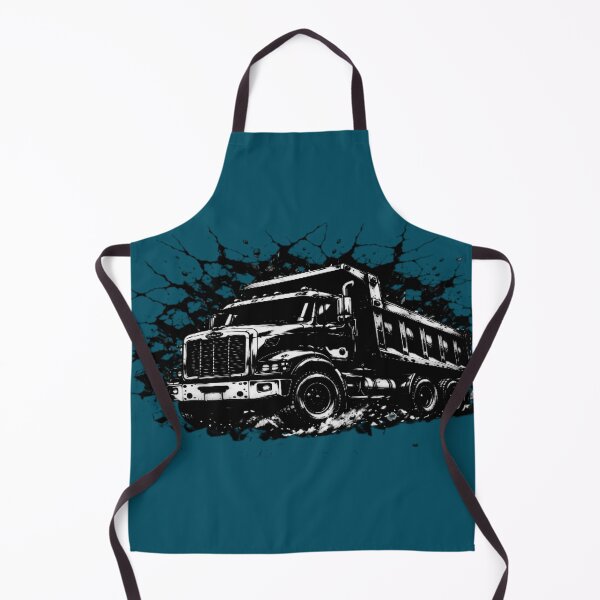 Item preview, Dump Truck Black White Art, Heavy Duty Trucker Poster, Construction Truck Wall Art Print designed and sold by RAYBIL.