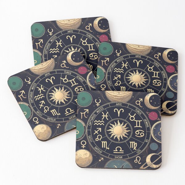 Item preview,  Zodiac Wheel Celestial Cosmos Art Design designed and sold by IntelliMindDesigns.