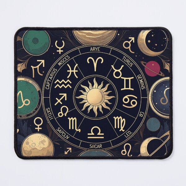 Item preview,  Zodiac Wheel Celestial Cosmos Art Design designed and sold by IntelliMindDesigns.