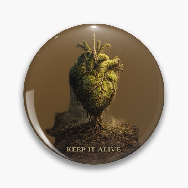 Item preview, Keep It Alive Botanical Heart Nature Conservation Environmental Awareness Eco Art Design designed and sold by OrbitOfMind.