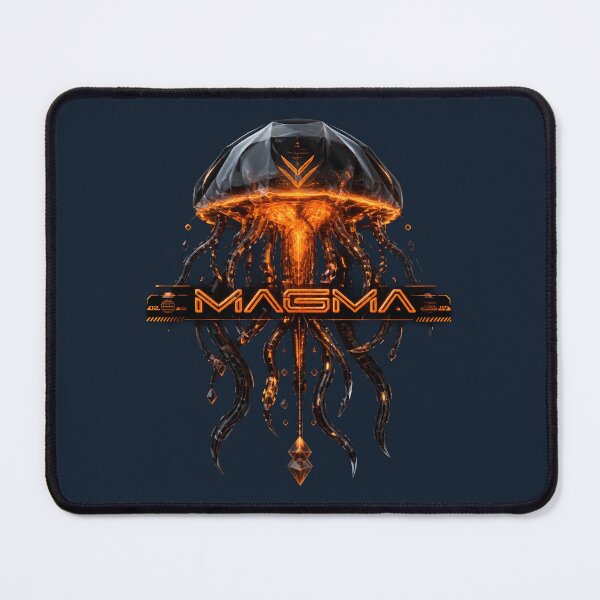 Item preview, Magma Cyber Jellyfish Orange Neon Crystal Techwear Streetwear designed and sold by Novastitchshop.