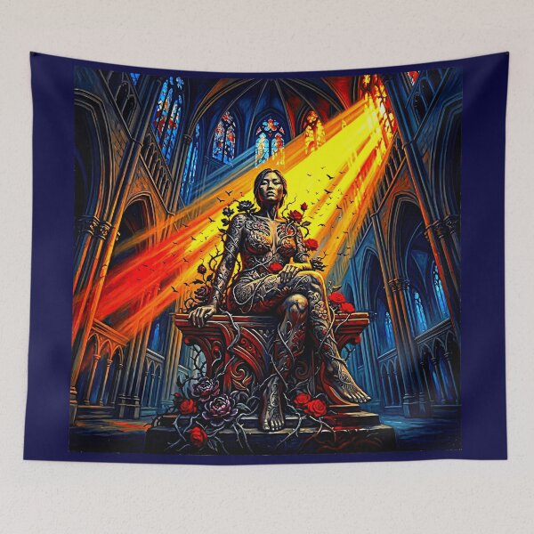Item preview, Dark Gothic Art &amp; Fine Art Prints (1:1 Square Posters) designed and sold by Cyber-ART-Studio.