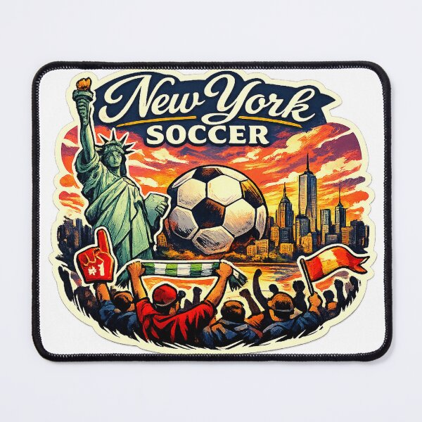 Item preview, New York Soccer Fan Skyline designed and sold by Modefissi.