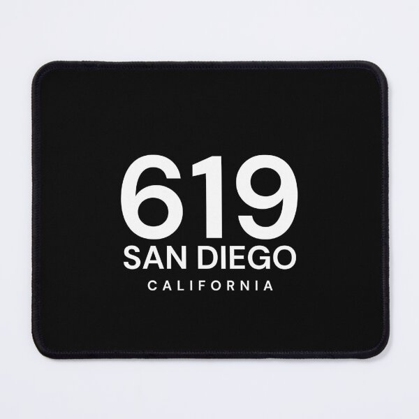 Item preview, 619 San Diego California Minimalist Area Code designed and sold by Paper Drip.