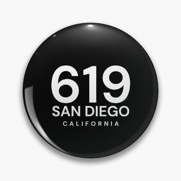 Item preview, 619 San Diego California Minimalist Area Code designed and sold by Paper Drip.