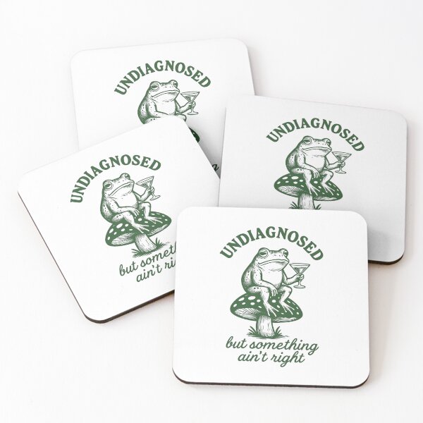 Item preview, Undiagnosed Frog Funny Vintage Mushroom Graphic designed and sold by HBDStudio.