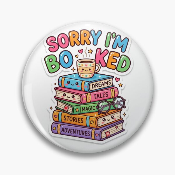Item preview, Sorry I'm Booked Funny Book Lover Design designed and sold by Pixel Analytics.