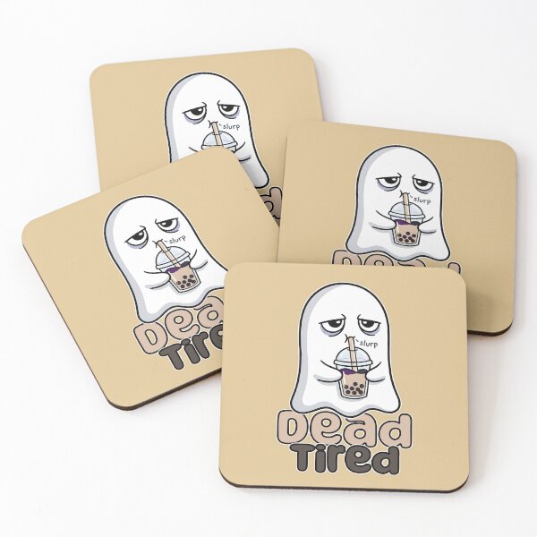 Item preview, Dead Tired Cute Boba Ghost designed and sold by Mr Lee.