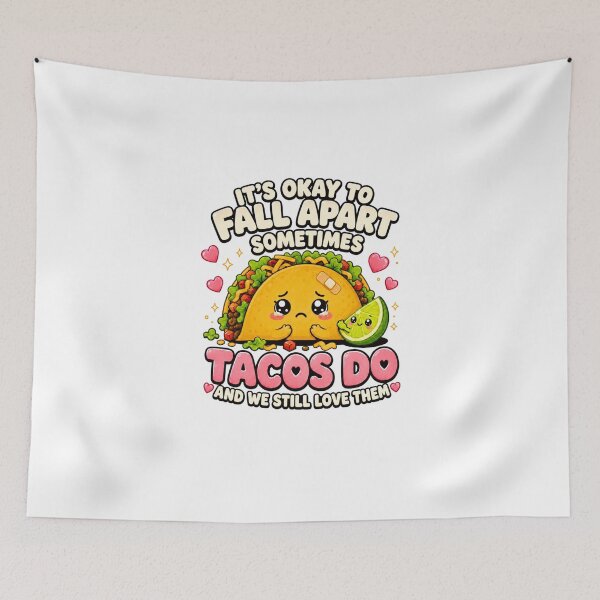 Item preview, Cute Emotional Support Taco Quote designed and sold by LunaMagicStudio.