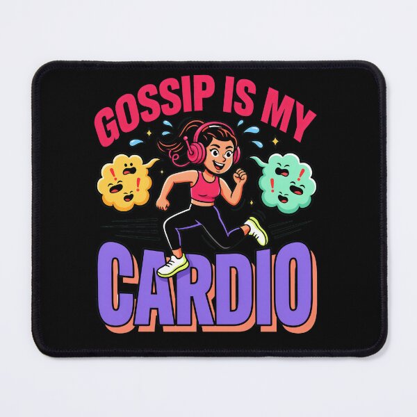 Item preview, Gossip Is My Cardio Funny Fitness Parody designed and sold by Fitswear.