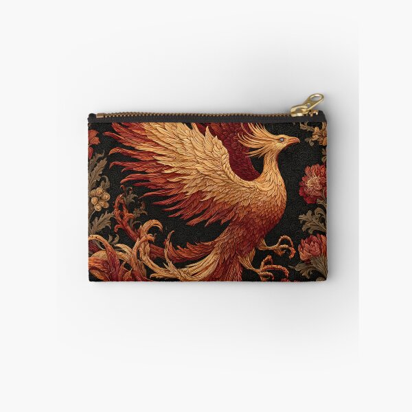 Item preview, Majestic Phoenix Rising Floral Art | Mythical Fire Bird Fantasy Illustration designed and sold by GrinGalore.