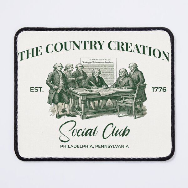 Item preview, The Country Creation Social Club - Vintage 1776 Aesthetic designed and sold by FIREDesignsPOD.